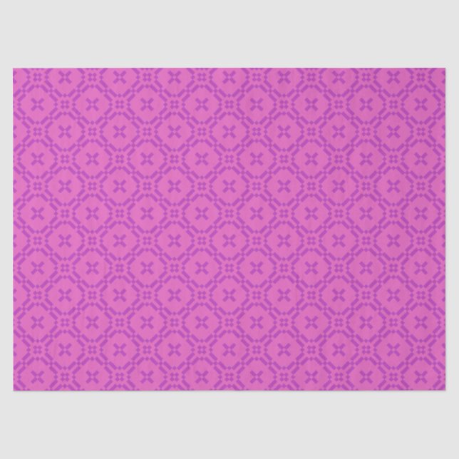 Welsh Tapestry Pattern, Chic Pink Tissue Paper (Front)
