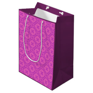 Welsh Tapestry Pattern, Pink Medium Gift Bag