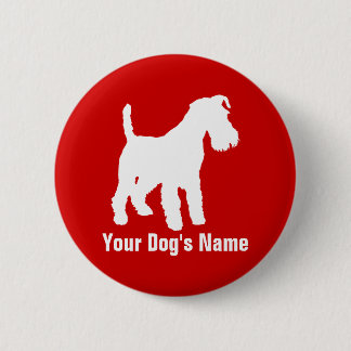 Welsh Terrier ウェルシュ・テリア 6 Cm Round Badge