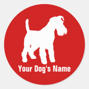 Welsh Terrier ウェルシュ・テリア Classic Round Sticker
