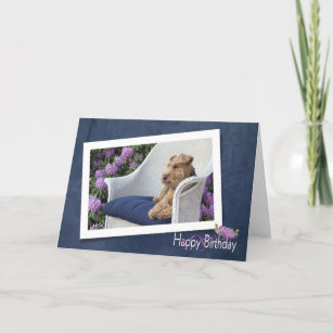 Welsh Terrier birthday Card
