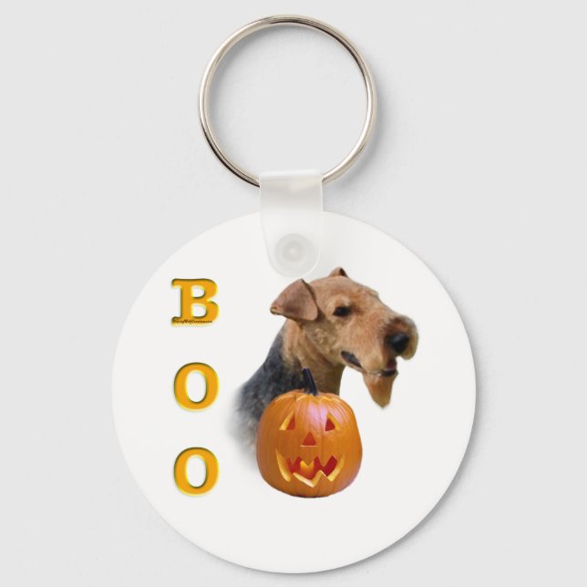 Welsh Terrier Boo Key Ring (Front)