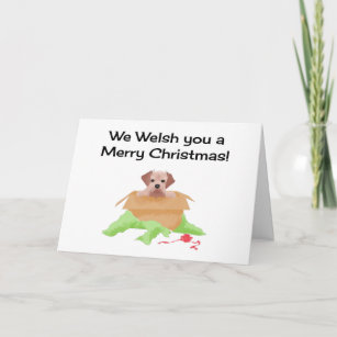 Welsh Terrier Christmas Card