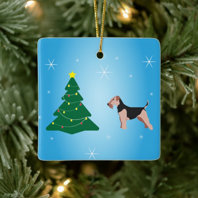 Welsh Terrier Christmas Ornament (Tree)