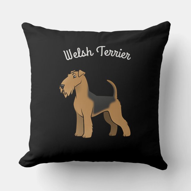 Welsh Terrier Cushion (Front)