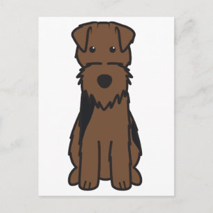 Welsh Terrier Dog Cartoon Postcard