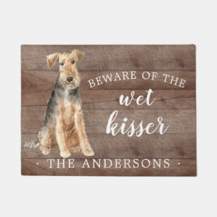 Welsh Terrier Dog Personalised Door Mat