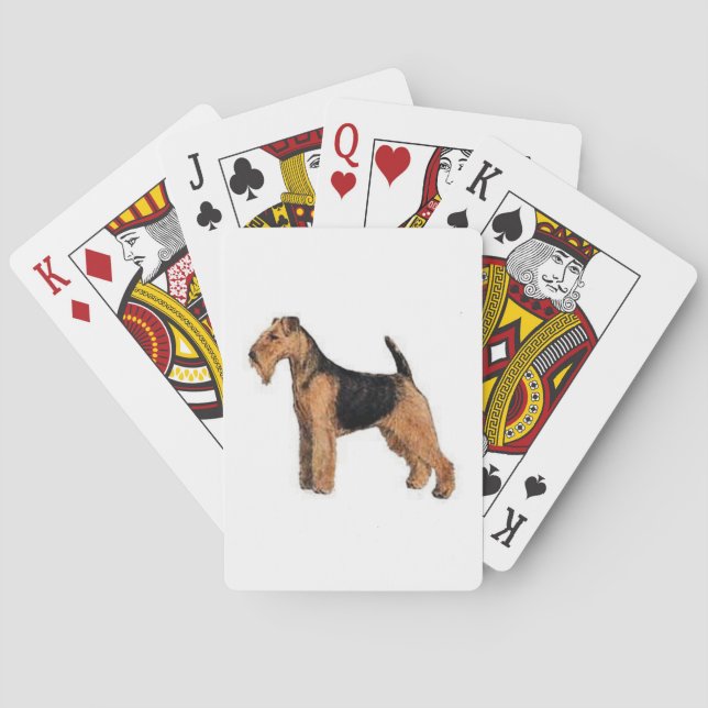 Welsh Terrier Dog Playing Cards (Back)