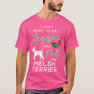 Welsh Terrier Funny Vegan Dog Lover Owner Xmas Bir T-Shirt