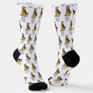 Welsh Terrier Mum - Cute Dog Mum Socks