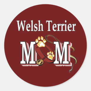 Welsh Terrier Mum Gifts Classic Round Sticker