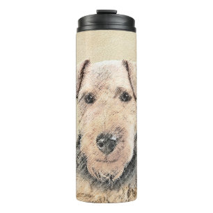 Welsh Terrier Painting - Cute Original Dog Art Thermal Tumbler