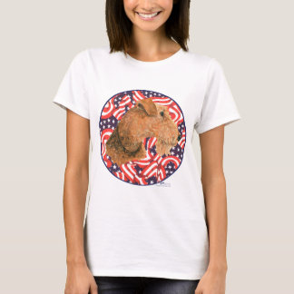 Welsh Terrier Patriotic USA T-Shirt