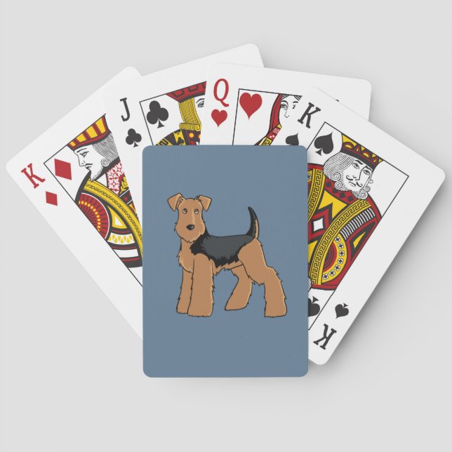 Welsh Terrier playing cards (Back)