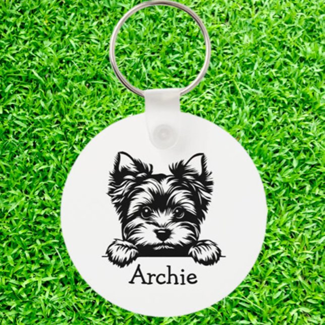 Welsh Terrier Puppy Personalised Theme Key Ring (Carry your love for Welsh Terrier puppies everywhere with a personalized theme keychain.)