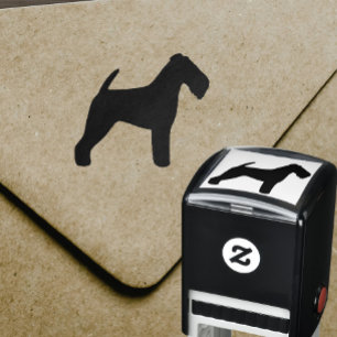Welsh Terrier Silhouette Self-inking Stamp