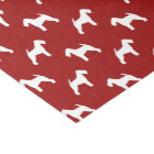 Welsh Terrier Silhouettes Pattern Red