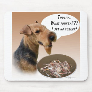 Welsh Terrier Turkey Mouse Mat