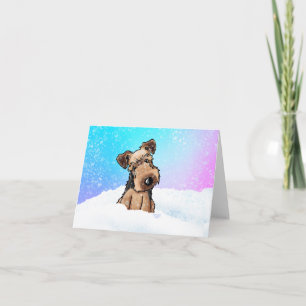Welsh Terrier Winter Snow Card