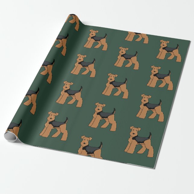 Welsh terrier wrapping paper (Unrolled)