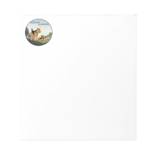 Welsh Terriers Notepad (Front)