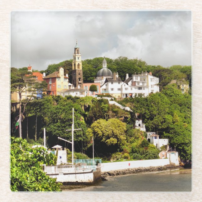 WELSH VILLAGES GLASS COASTER (Front)