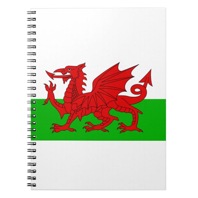 Welsh / Wales Flag - Cymru High Quality Image Notebook (Front)