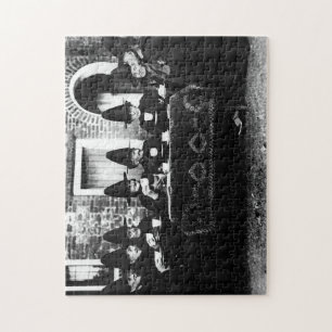 Welsh Witches Having Tea Crone Teatime   Jigsaw Puzzle