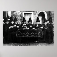 Welsh Witches Having Tea Crone Teatime