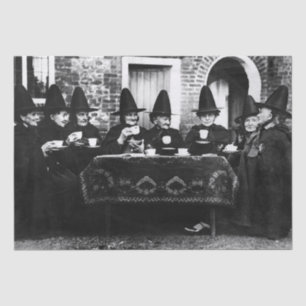 Welsh Witches Having Tea Crone Teatime   Tissue Paper
