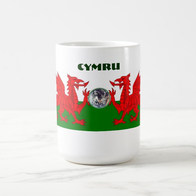 Welsh World Double Dragon Coffee Mug (Center)