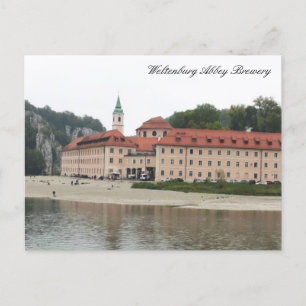 Weltenburg Abbey Brewery, Danube monastery Germany Postcard