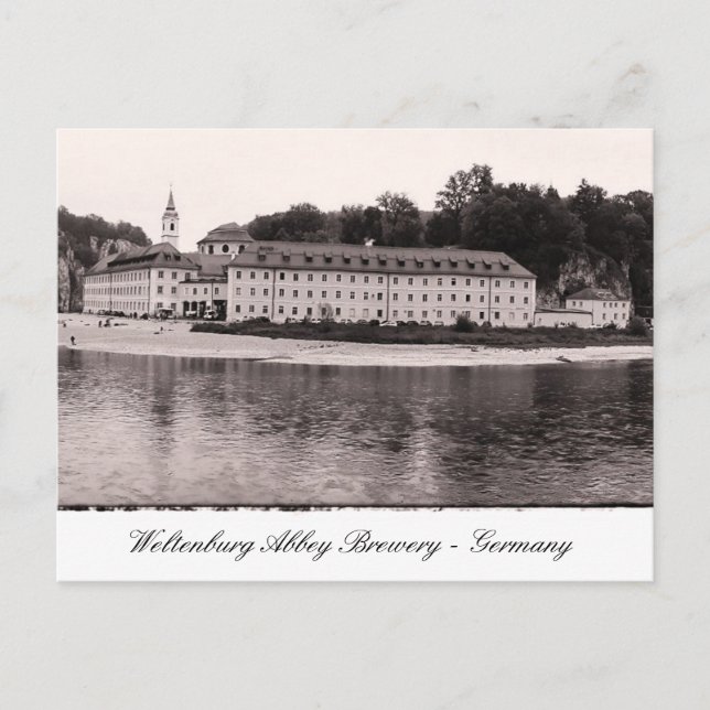 Weltenburg Abbey Brewery, Danube monastery Germany Postcard (Front)