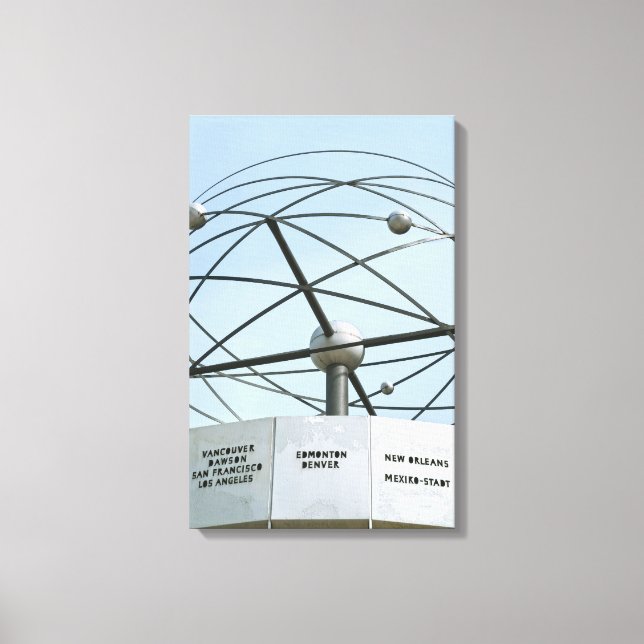 Weltzeituhr Canvas Print (Front)