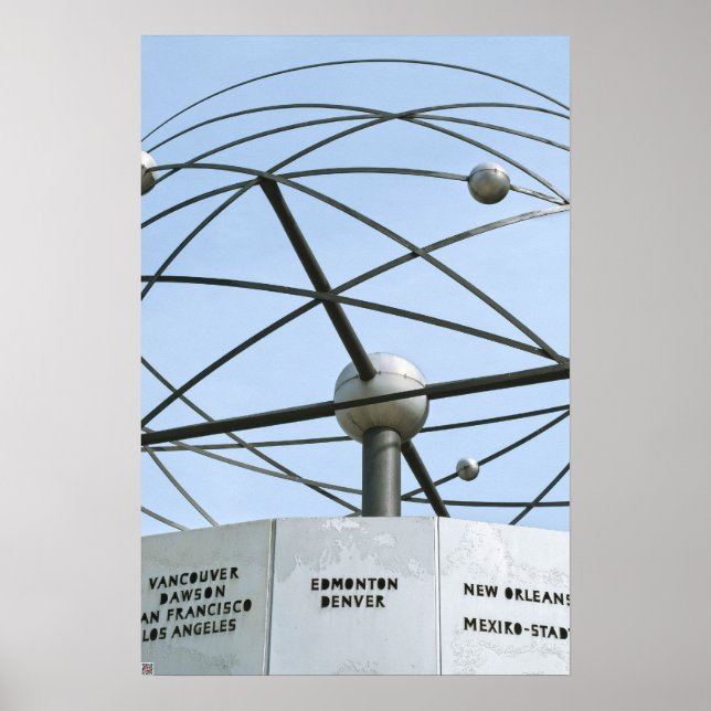 Weltzeituhr Poster (Front)