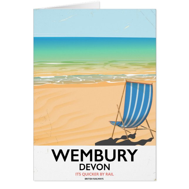 Wembury Devon Beach travel poster (Front)