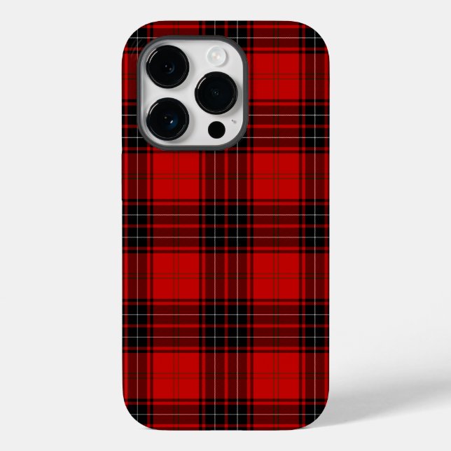 Wemyss tartan red black plaid Case-Mate iPhone case (Back)