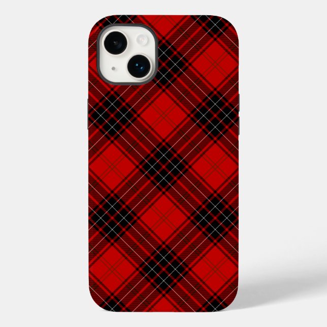 Wemyss tartan red black plaid Case-Mate iPhone case (Back)
