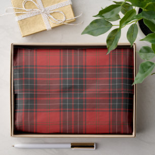 Wemyss tartan red black plaid tissue paper