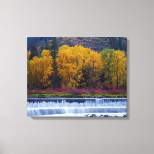 Wenatchee Dam in Autumn Canvas Print