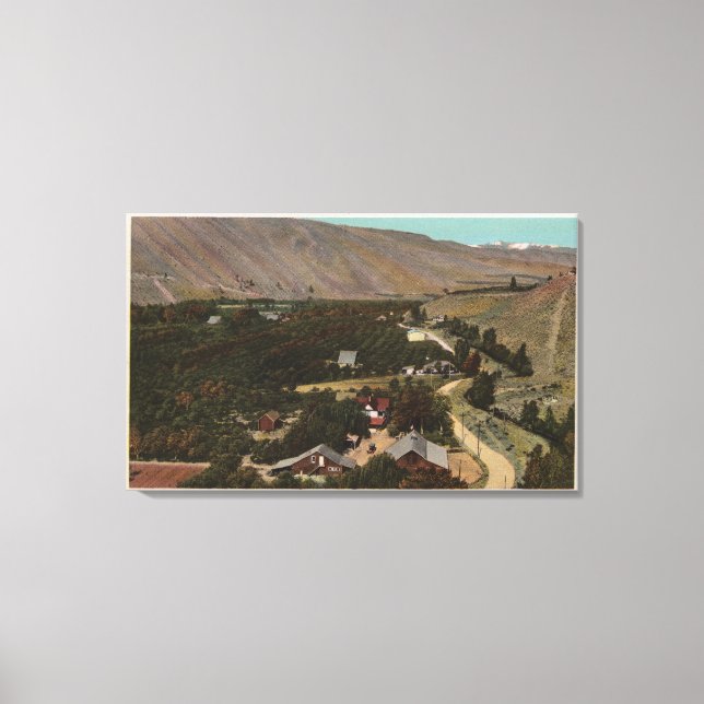 Wenatchee, WABird's Eye of Ranch in the Valley Canvas Print (Front)