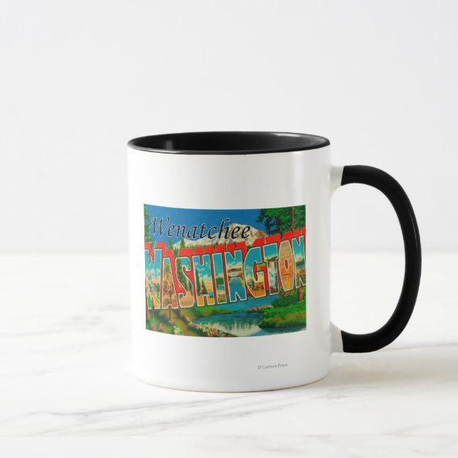 Wenatchee, WashingtonLarge Letter Scenes Mug (Right)