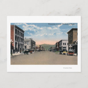 Wenatchee, WashingtonWenatchee Avenue Scene # 2 Postcard