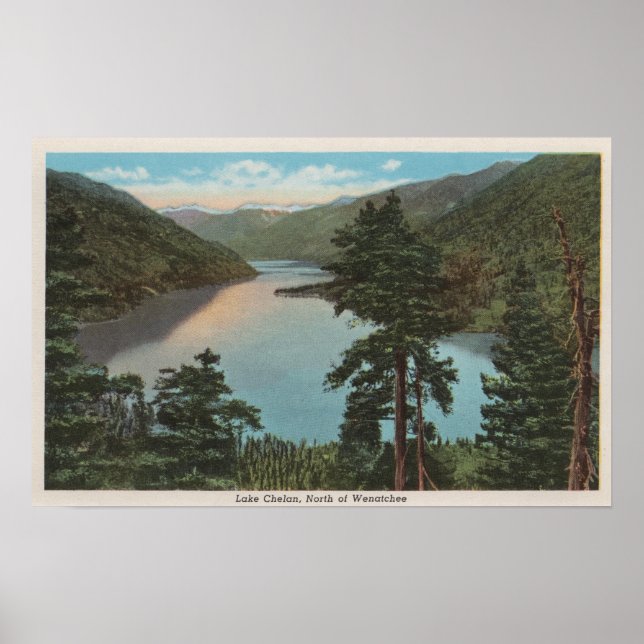 Wenatchee, WAView of Lake Chelan Poster (Front)
