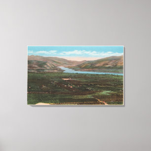 Wenatchee, WAView of Valley & Columbia River Canvas Print