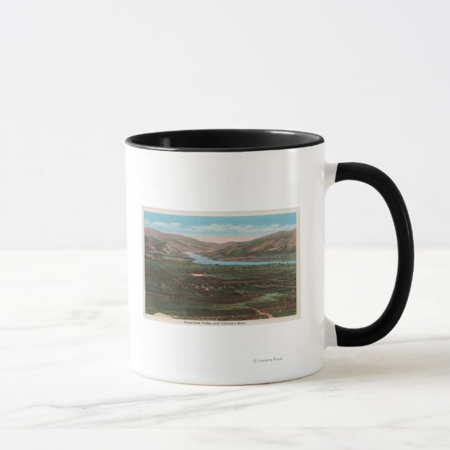 Wenatchee, WAView of Valley & Columbia River Mug (Right)