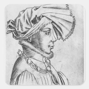 Wenceslaus I, first Duke of Luxembourg Square Sticker