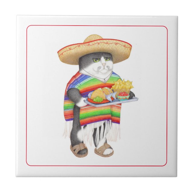 WENDELITO 4.25"x4.25" Ceramic Tile (Front)