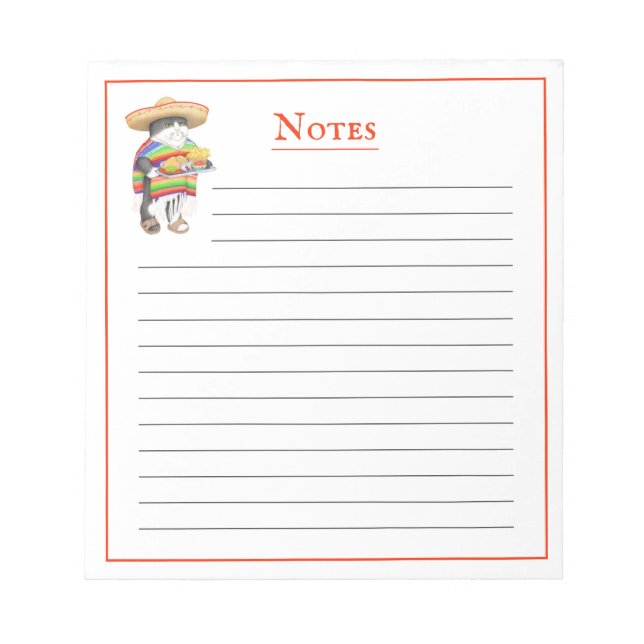 WENDELITO 5.5"x6" Notepad + Lines (Front)