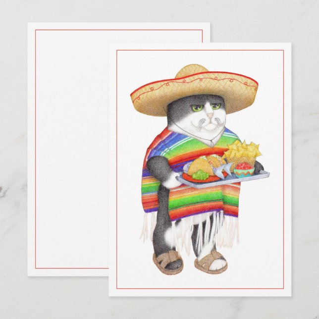 WENDELITO CAT 4x5.6 Flat Card (Front/Back)